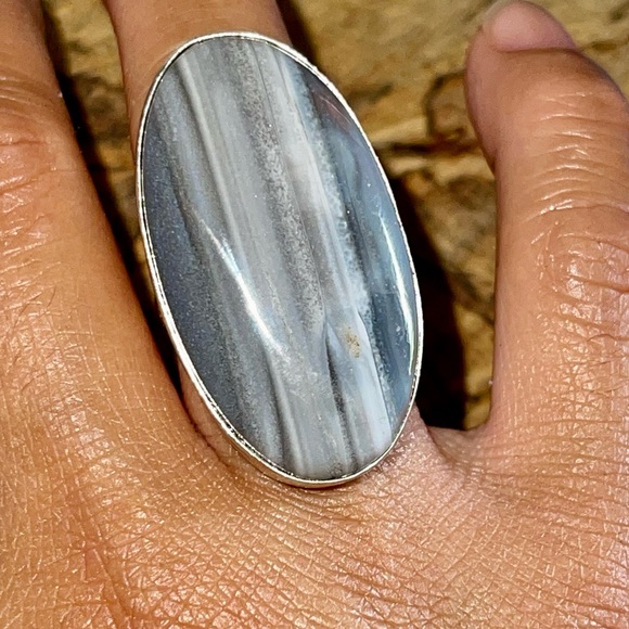 Owyhee Opal Ring Size 7 - Picture 3 of 6